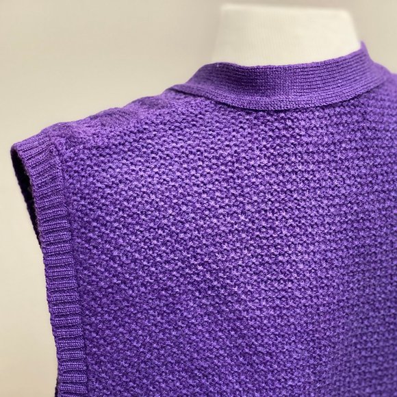 Pendleton Cardigan Vest, Vintage 60s, Size L - Picture 5 of 10